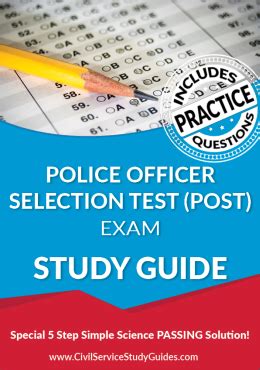 how hard is the.police officer post test|police officer selection test.